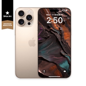 Sfondo per telefono Desert Titanium Aurora / Sfondo minerale grezzo / Dinamico moderno di classe / Schermo con texture artistica / Superficie solida a strati