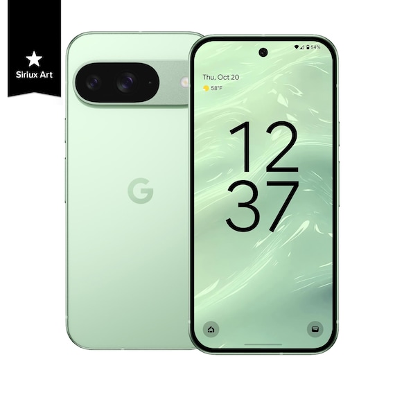 Google Pixel 9 ウィンターグリーンフローのスマホ壁紙