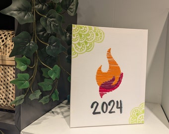 Proyecto de arte con hilo con el tema de la juventud SUD - Manualidad del campamento de las Mujeres Jóvenes - Soy discípula de Jesucristo - Actividad del campamento de niñas SUD - Actividad del grupo de las Mujeres Jóvenes