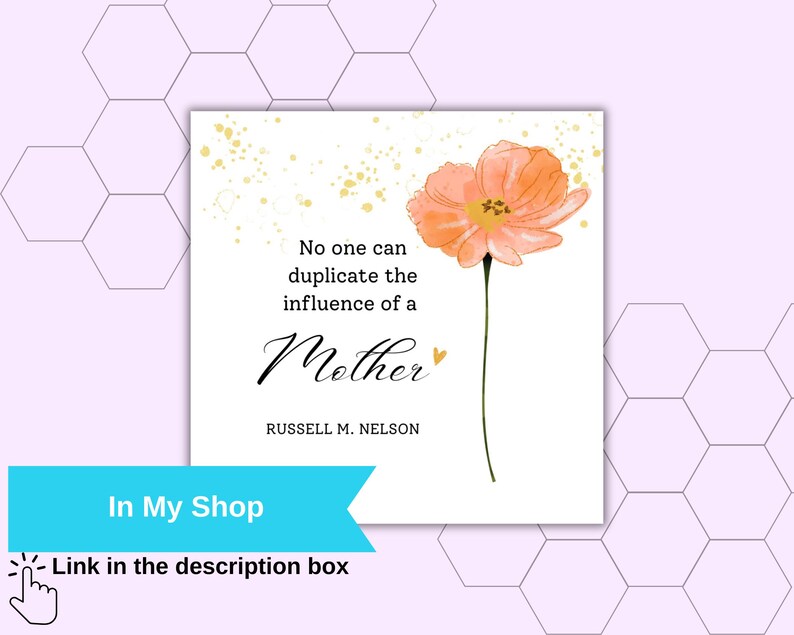 LDS Mother's Day Gift Tag - Sheri L. Dew Quote , Mothers Who Bear With ...