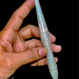 Ergonomic Resin Crochet Hook Set: Shiny Opal Glitter Hooks, 4mm-10mm