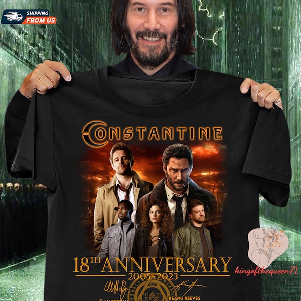 Constantine Shirt, Keanu Reeve Thank Your For The Memories Shirt, Anniversary Hoodie, Keanu Reeves Tshirt, Action Movie Shirt