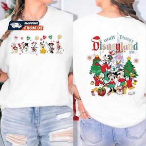 2-Sided Mickey and Friends Christmas Sweatshirt, Mickey Very Merry Christmas Sweatshirt, Disneyland Sweatshirt, Christmas Family Shirt