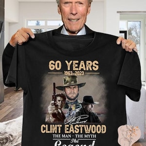 T-shirt Clint Eastwood, couleur confortable Clint Eastwood Mayor, sweat à capuche Clinton Eastwood, chemise moche Good Bag, merci pour les souvenirs