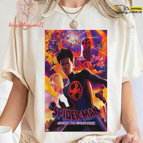 Spider-Man Miles Morales T-Shirt, Spider-Man Across The Spider-Verse Shirt, Spiderman Birthday Shirt, Miles Morales Spider, Superhero Shirt