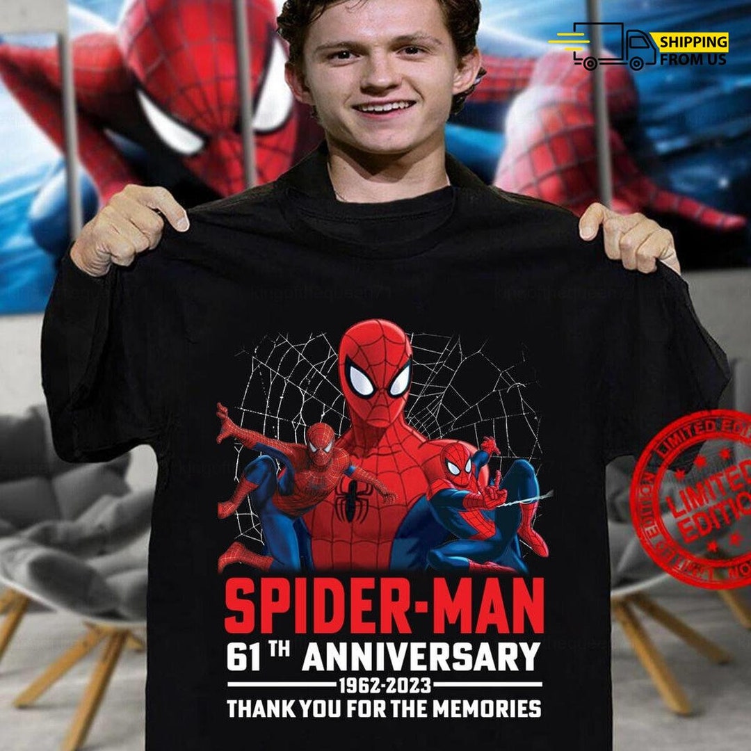 Spider-man Shirt Spider-man Anniversary Tshirt Spiderman - Etsy