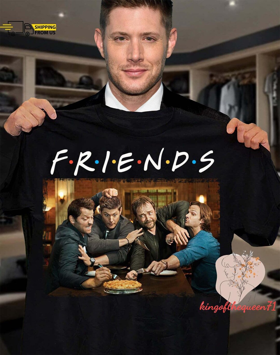 Friends Supernatural T shirt Dean Winchester Shirt Tv Series Shirt
