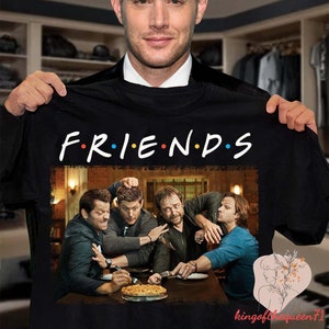 Friends Supernatural T-Shirt, Dean Winchester Shirt, Tv Series Shirt, Supernatural Tee, Sam And Dean Shirts, Winchester Brothers Shirt