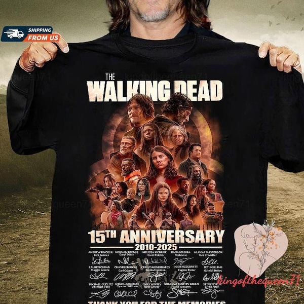 The Walking Dead 15Th Anniversary Shirt, Thank You For The Memories, Daryl Dixon The Walking Dead Shirt, Movie Sweatshirt