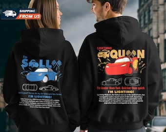 Cars Movie Couple Hoodie, Mcqueen And Sally Couple Sweatshirt, Pixar Car T-shirt, Disney Honeymoon Trip, Disney Valentines Day Shirt