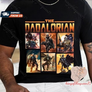 Das Dadalorian Starwar T-Shirt, Star Wars Shirt für Papa, lustiges Unisex T-Shirt, Disney Sweatshirt, mandalorianisches Shirt, Vatertags-Shirt