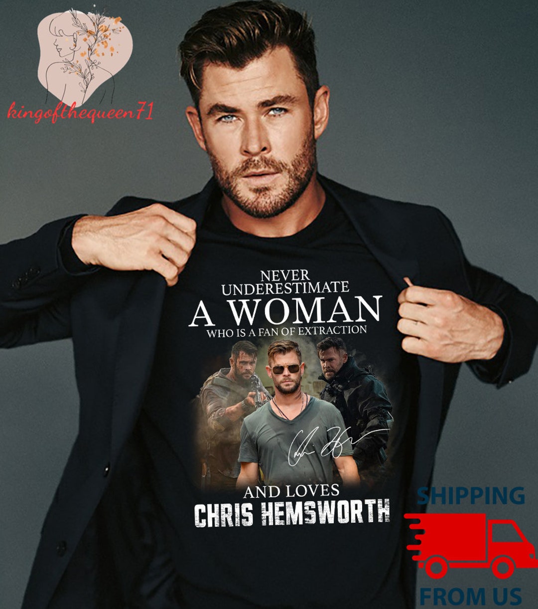 Chris Hemsworth T-shirt, Chris Hemsworth Gift, Marvels Shirt, Chris