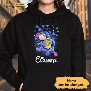Eeyore Hoodie, Winnie The Pooh Sweatshirt, Personalized Eeyore Hoodie, Custom Eeyore T-Shirt, Eeyore Sweatshirt, Eeyore Shirt, Eeyore Gifts