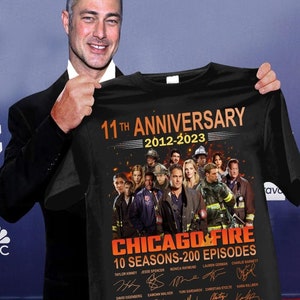 Chicago Fire T-Shirt, Chicago Fire Anniversary Movie Shirt, Fire Department Shirt, Hoodie Men Trendy, Thank You For The Memories Shirt