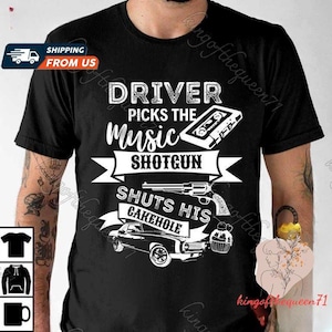 Supernatural Driver Picks Music Shotgun T-Shirt, Brothers Shirt, Womens Supernatural Shirt, Tv Series Supernatur, Sam And Dean Shirt