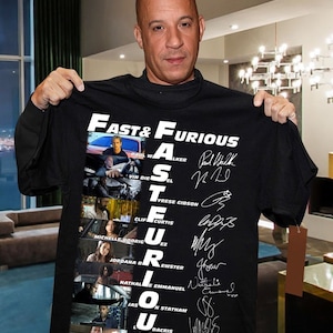 Fast And Furious Tee, Fast And Furious Anniversary Shirt, Fast Furious Shirt, Vin Diesel Shirt, Paul Walker T-Shirt, Dom Toretto Shirt