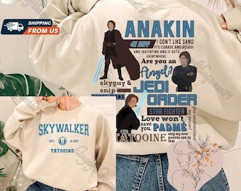 Anakin Vader Sweatshirt, Darth Vader Star Wars Short Sleeve Unisex T-shirt, Star Wars Men Shirt, Anakin Vader 2 Sides Shirt