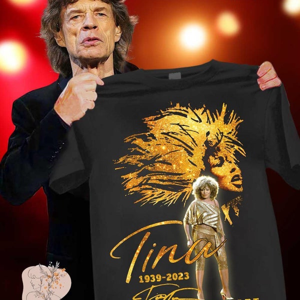 1939-2023 Tina Turner Memorial T-Shirt, Tina Turner Anniversary Shirt, Rip Tina Turner Shirt, Tina Turner Musical Souvenir Shirts