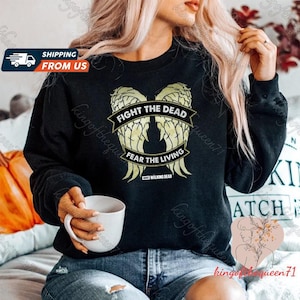 The Walking Dead Daryl Dixon T-shirt, Daryl Dixon Wings Hoodie, 2 Sides Daryl Dixon Sweatshirt, Walking Dead Unisex Shirt