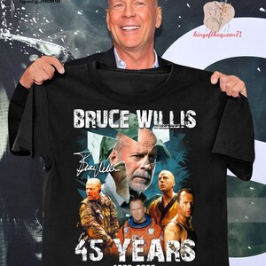 T-shirt Bruce Willis, T-shirt Bruce Willis, chemise de fan Bruce Willis, t-shirt de film des années 90, cadeaux pour lui, merci pour la chemise souvenirs