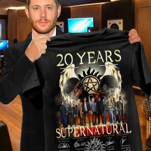 Supernatural Shirt, Supernatural 20 Year Signature Tshirt, Womens Supernatural Shirt, Winchester Brothers, Supernatural Tee, Unisex Hoodie