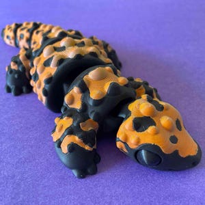 little gila monster  — articulated flexi print-in-place STL/3MF digital file for 3D printing