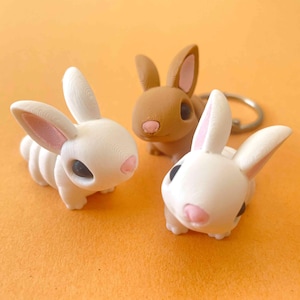tiny bunny — articulated flexi print-in-place STL/3MF digital file for 3D printing