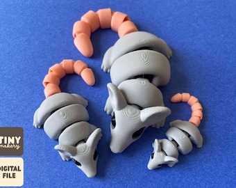little maus — artikulierte Flexi Print-in-Ort STL/3MF digitale Datei für den 3D-Druck