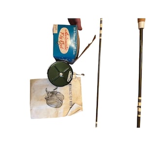 Vintage Sportfisher Fly Reel & Rod Set with Box  Manual