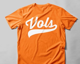 Camisa de béisbol Tennessee Vols, camisa con guión de béisbol Vols, camisa de voluntarios de Tennessee, camisa Go Vols, camisa Rocky Top