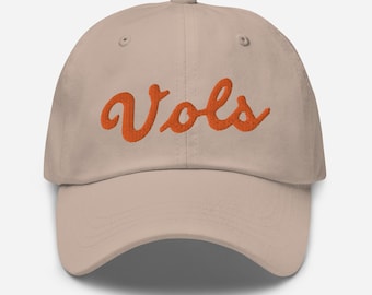 Tennessee Vols Baloncesto Script Throwback Dad Hat