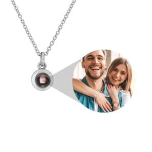 Bubble Projection Photo Necklace,Custom Picture  Necklace,Personalized Memorial Necklace,Valentine Day Gift Picture Inside,Gift for Her