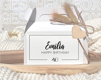 Birthday gift personalized | Congratulations 18th 20th 30th 40th 50th 60th 70th Birthday | | Gift box