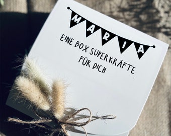 Gift box superpowers for you | personalized with name | Wish you get well soon | small gift | Encouragement Kraft Box