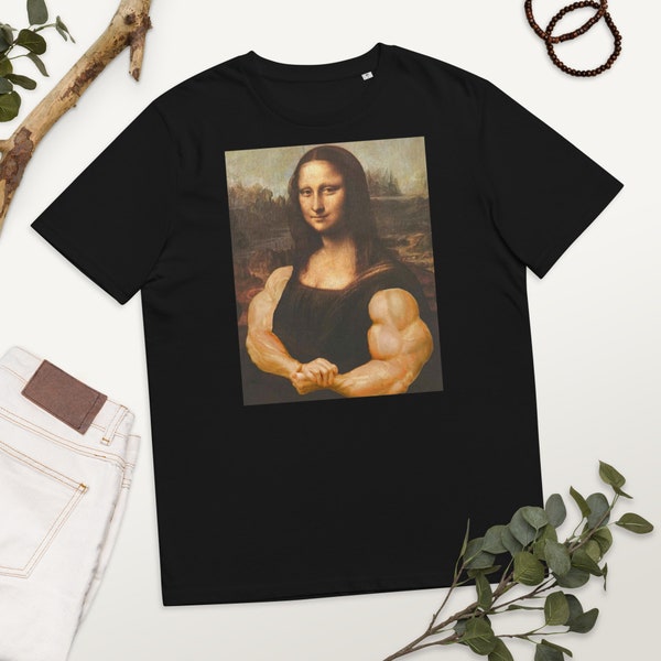 Mona Lisa Bodybuilding Unisex organic cotton t-shirt