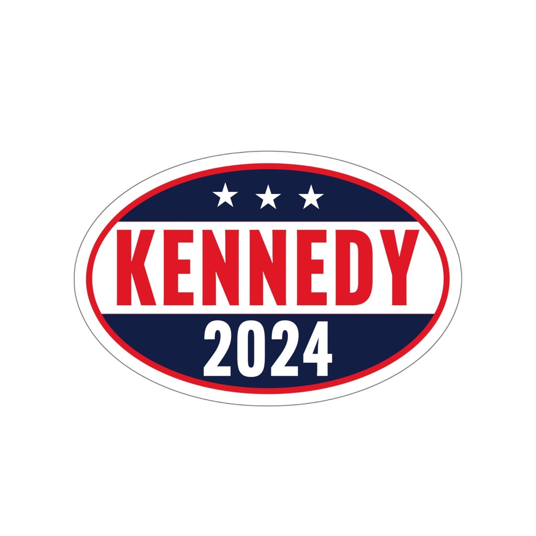 KENNEDY 2024 Oval Vinyl Decals / Robert F Kennedy Jr. Car Etsy
