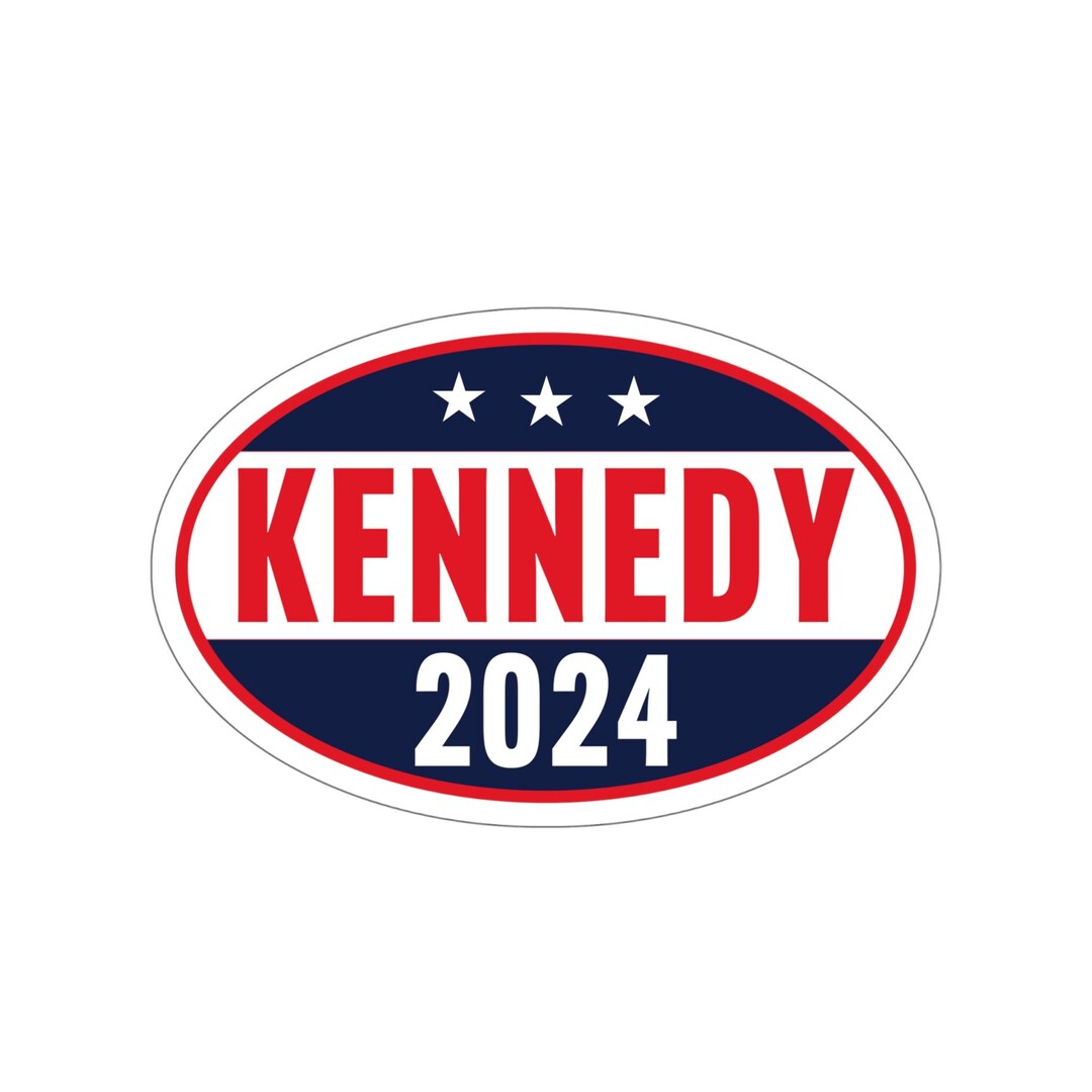 KENNEDY 2024 Oval Vinyl Decals / Robert F Kennedy Jr. Car Etsy