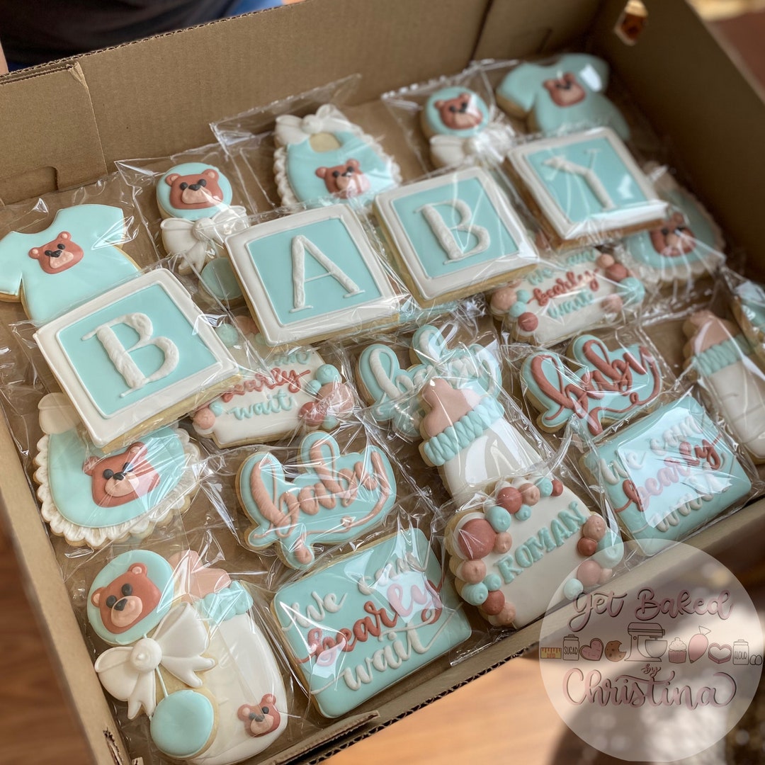 Custom Baby Shower Cookies Etsy
