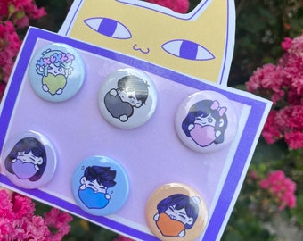 Fan Made Omori Pin Pack