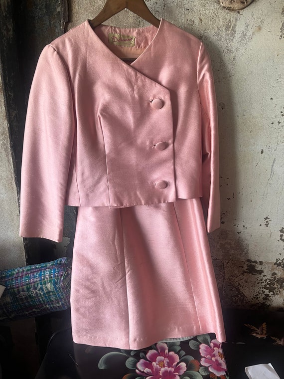 1950s Silk Dress and Jacket