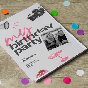 Fun Cartoon Birthday Party Invitation Template | Editable and Printable | Digital Download