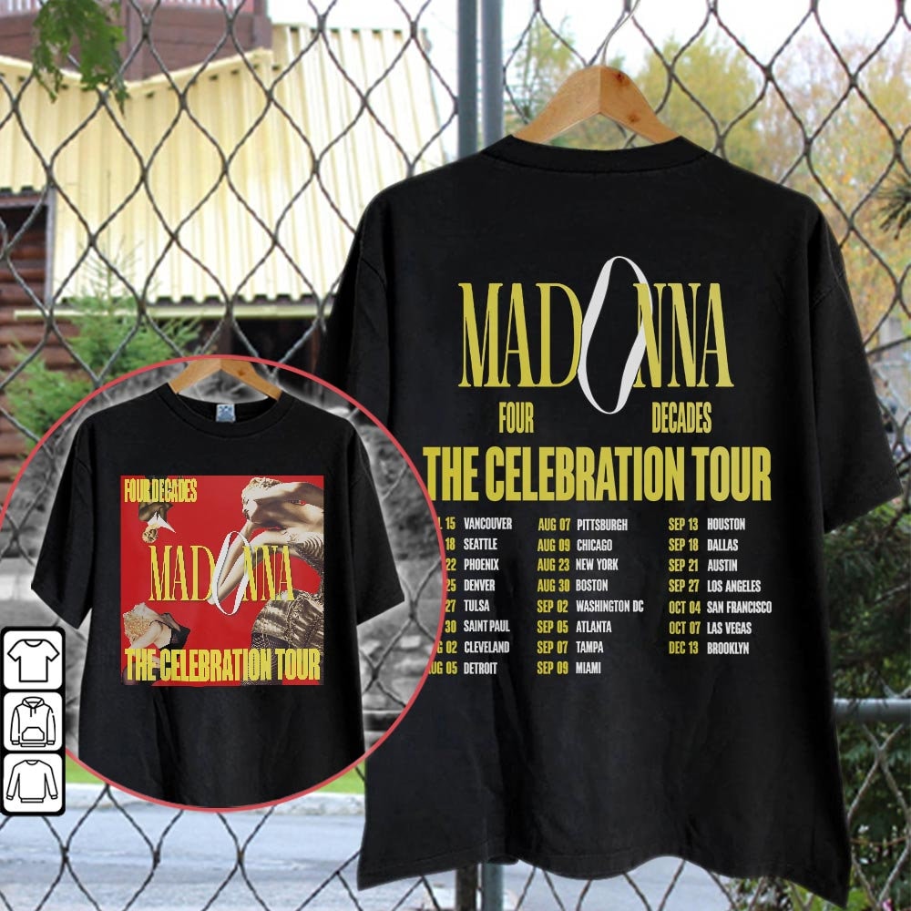 Discover マドンナ メンズ レディース Tシャツ Madonna 2023 Tour