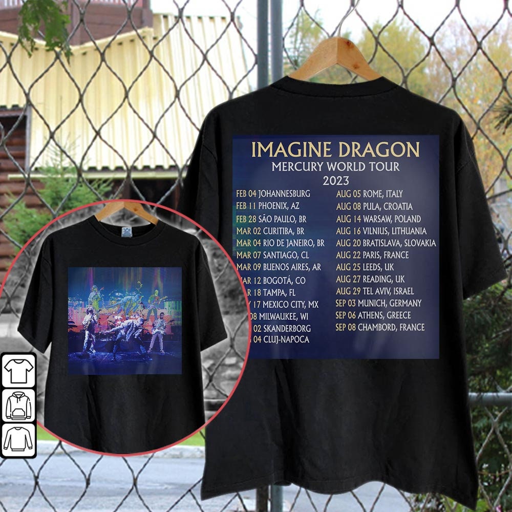 Imagine Dragon Mercury 2023 Tour T Shirt