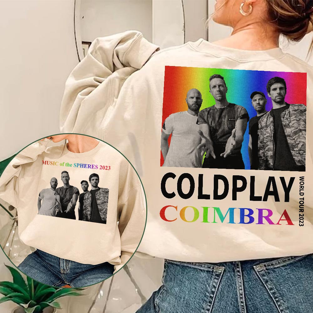 Discover Coldplay Music of the Spheres Tour 2023 Shirt, World Tour in Coimbra Portugal, World Tour Music 2023 Graphic T-Shirt