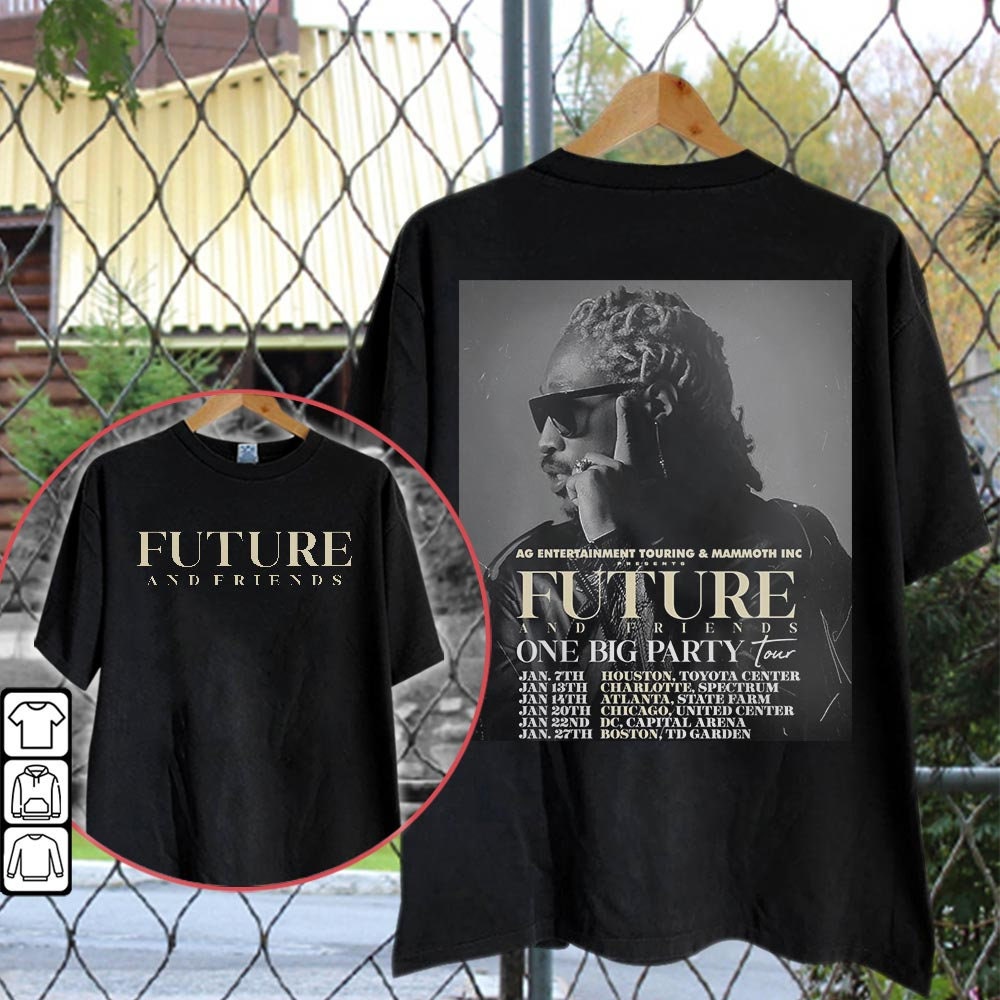 Future And Friends One Big Party Tour Double Sided, Tour 2023 T-Shirt
