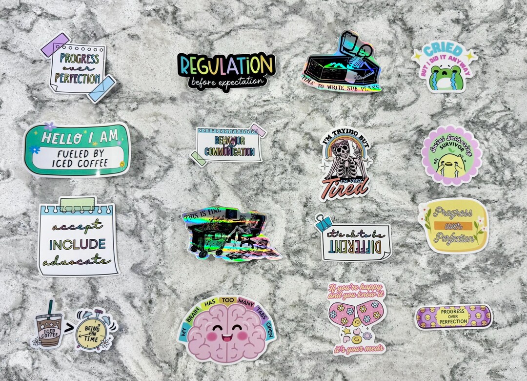 Custom YOU PICK Sticker Lot (teacher Stickers, Special Education ...