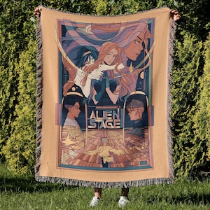 Alien Stage Woven Blanket, Mizisua, Ivantill, Alnst, Hyuna, Mizi, Luka, Sua, Ivan, Till, Alien Stage Tapestry, Hyunluka, Alien Stage Gift