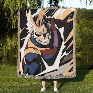 Anime Woven Cozy Blanket, Manga Tapestry Throw, Suitable As Snuggle Blanket Or Woven Wall Hanging, Anime Present, Gift For Anime Fan