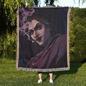 Sevika Arcane Gewebte Decke, League of Legends Wandteppich, Anime Decke, Fan Merch lol, Merchandise League of Legends Fan Geschenk, Gamer Geschenk