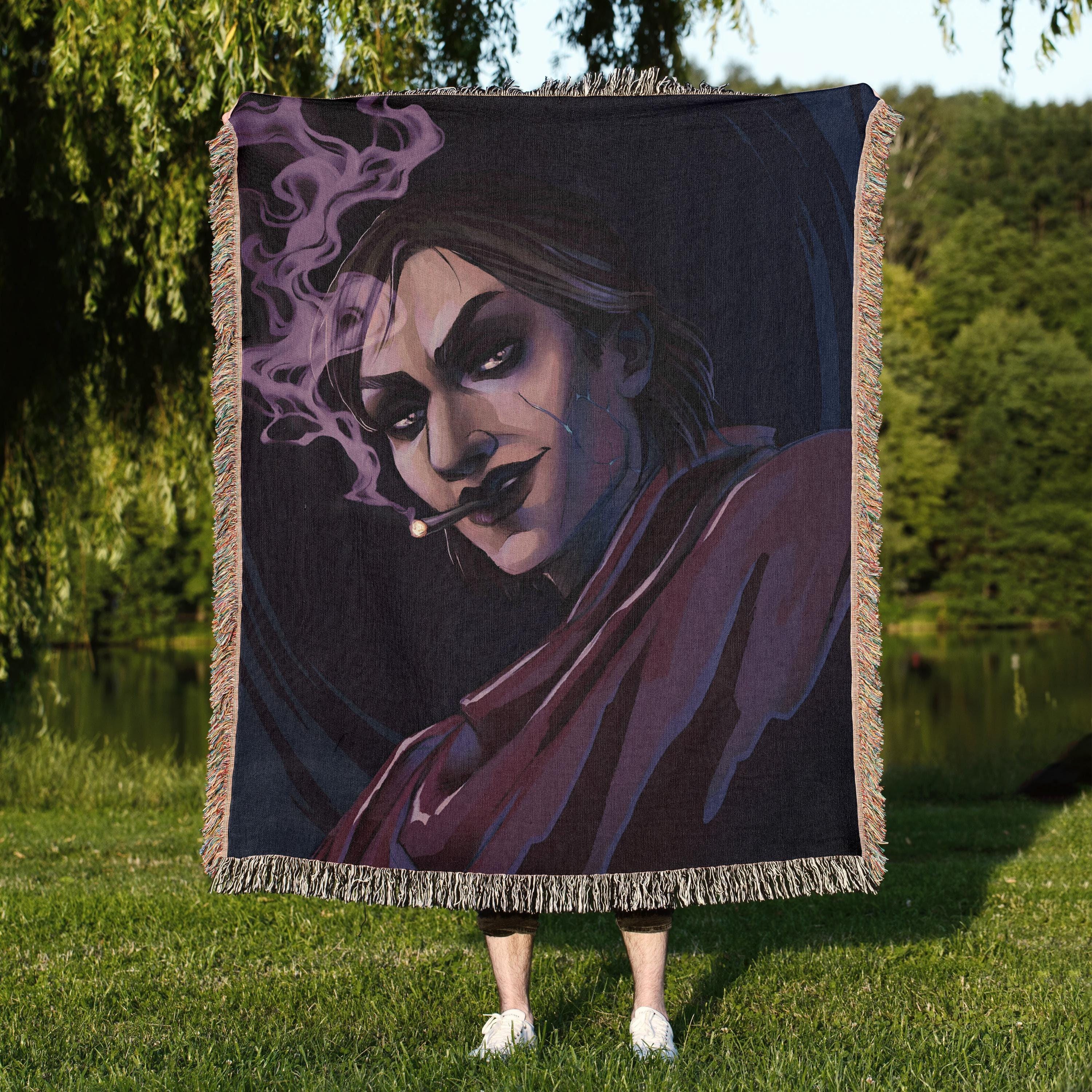 Sevika Arcane Woven Blanket,  League of Legends Tapestry, Anime Throw, Fanmerch lol, Merchandise League of Legends Fan Gift, Gamer Gift